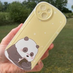 🆕 iPhone 13/iPhone 14 “We Bare Bears” Panda Bear Silicone Phone Case